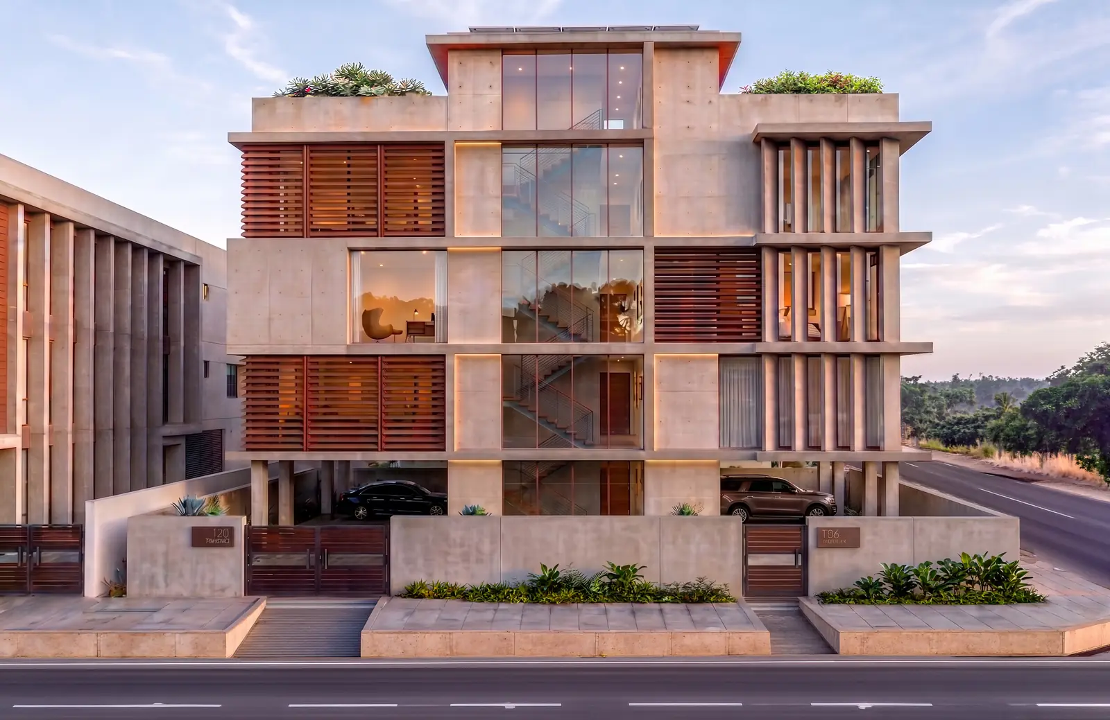 Madurai Complex — street elevation, day